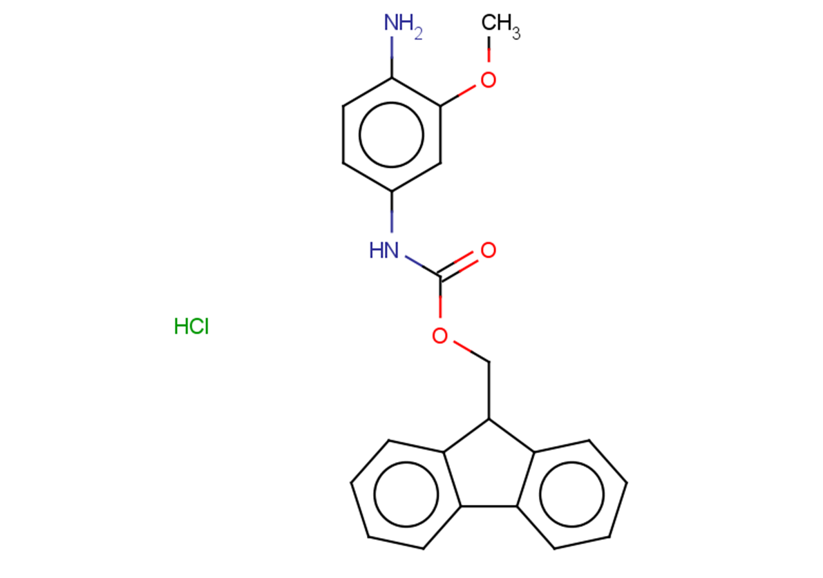9H-fluoren-9-ylmethyl N-(4-amino-3-methoxyphenyl)carbamate hydrochloride
