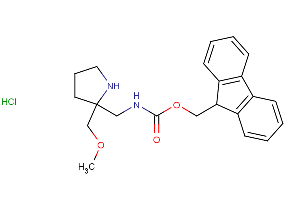 9H-fluoren-9-ylmethyl N-{[2-(methoxymethyl)pyrrolidin-2-yl]methyl}carbamate hydrochloride