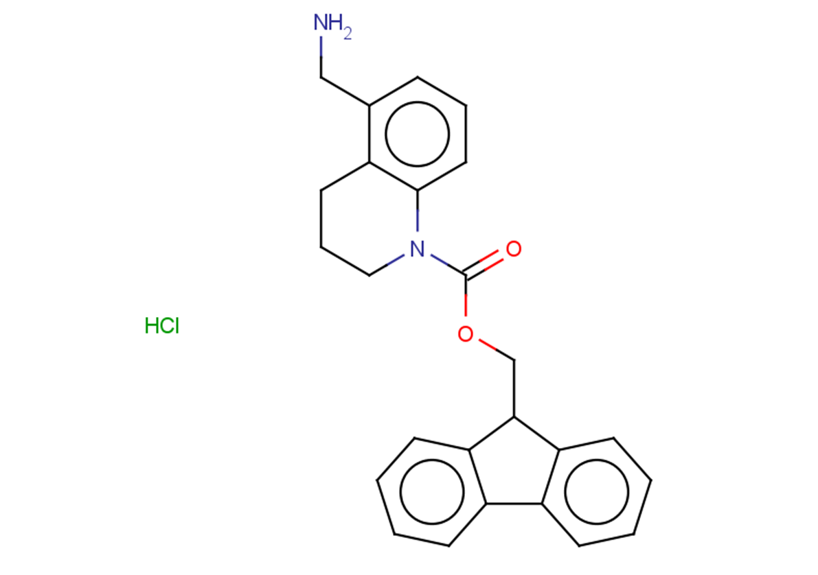 9H-fluoren-9-ylmethyl 5-(aminomethyl)-1,2,3,4-tetrahydroquinoline-1-carboxylate hydrochloride