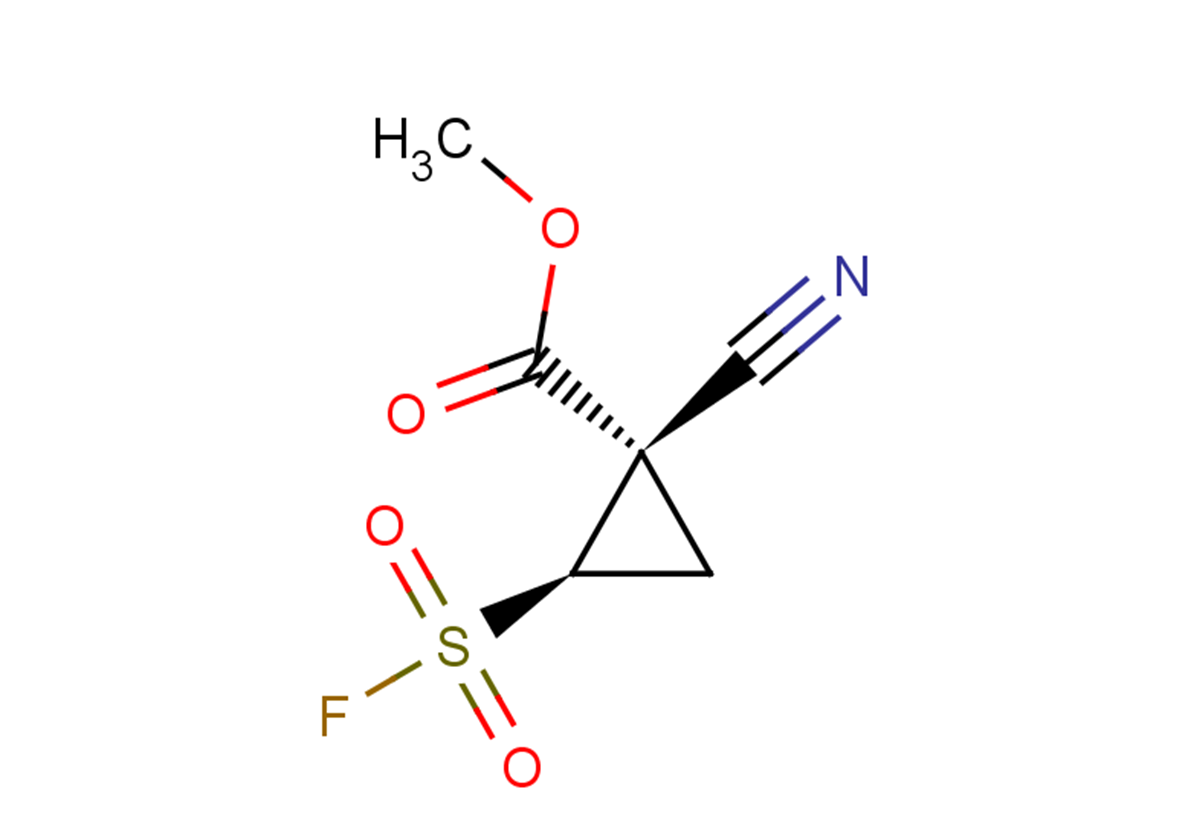 methyl (1R,2R)-1-cyano-2-(fluorosulfonyl)cyclopropane-1-carboxylate