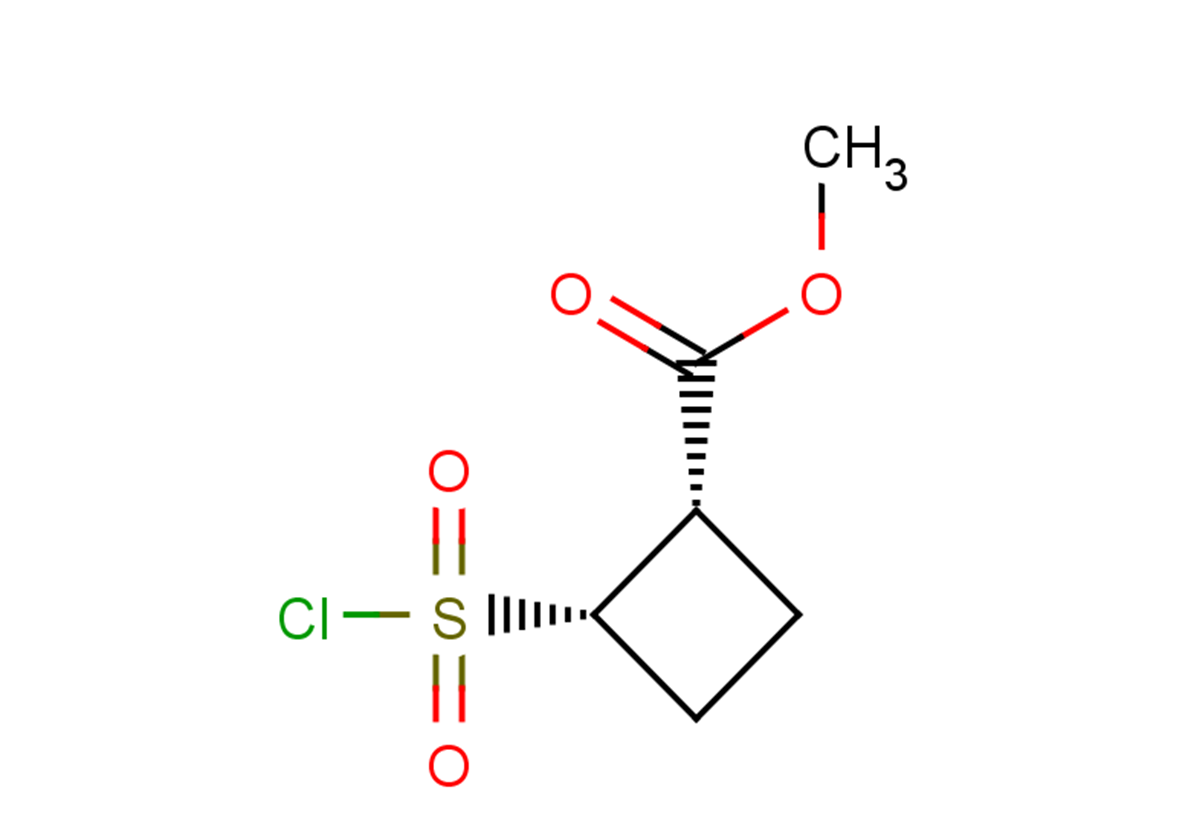 methyl (1S,2S)-2-(chlorosulfonyl)cyclobutane-1-carboxylate