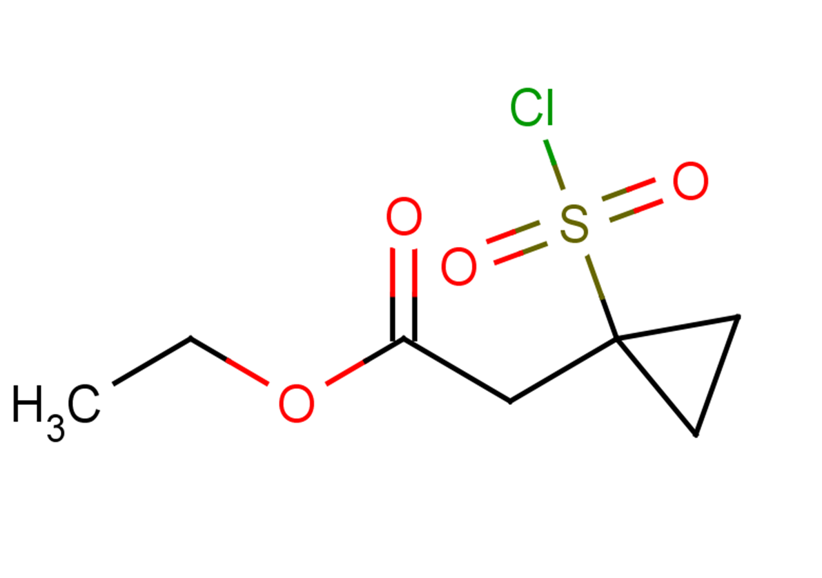 ethyl 2-[1-(chlorosulfonyl)cyclopropyl]acetate