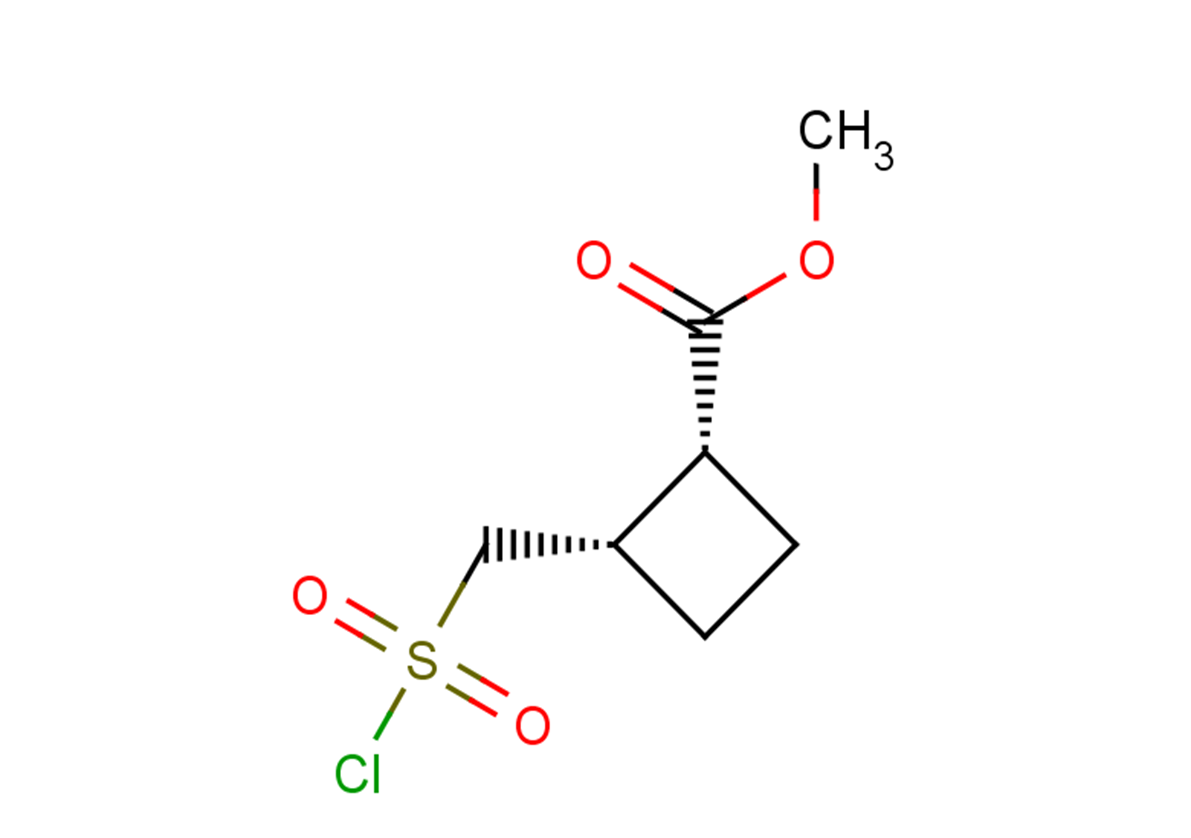 methyl (1R,2S)-2-[(chlorosulfonyl)methyl]cyclobutane-1-carboxylate