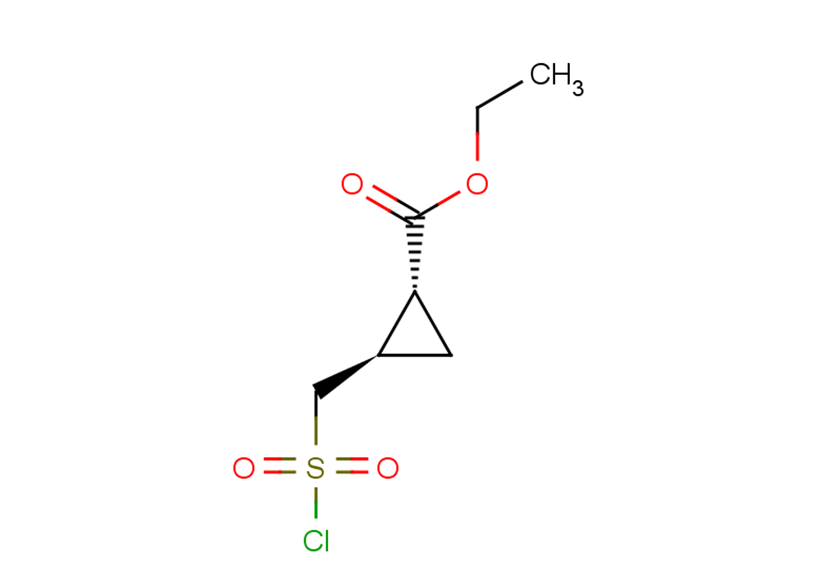 ethyl (1R,2R)-2-[(chlorosulfonyl)methyl]cyclopropane-1-carboxylate