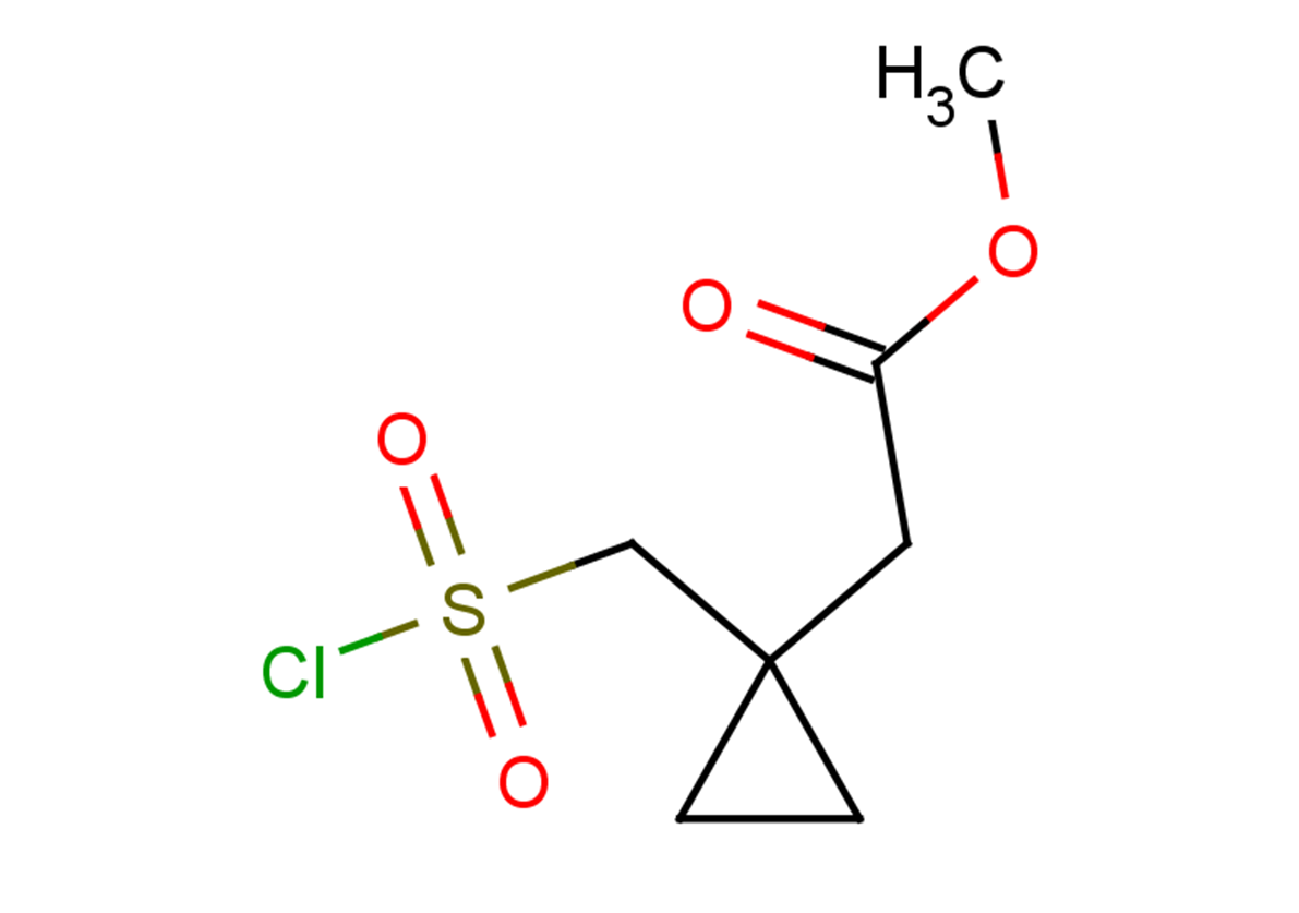 methyl 2-{1-[(chlorosulfonyl)methyl]cyclopropyl}acetate