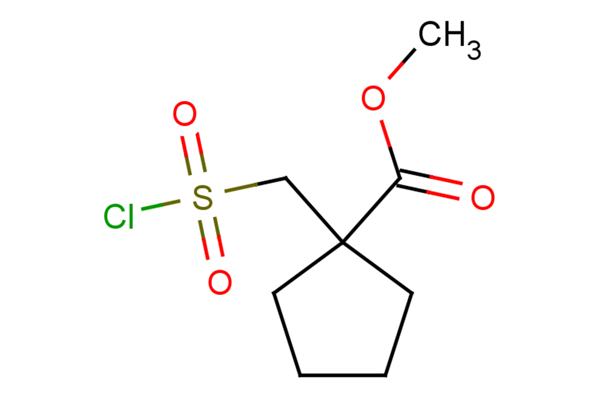 methyl 1-[(chlorosulfonyl)methyl]cyclopentane-1-carboxylate