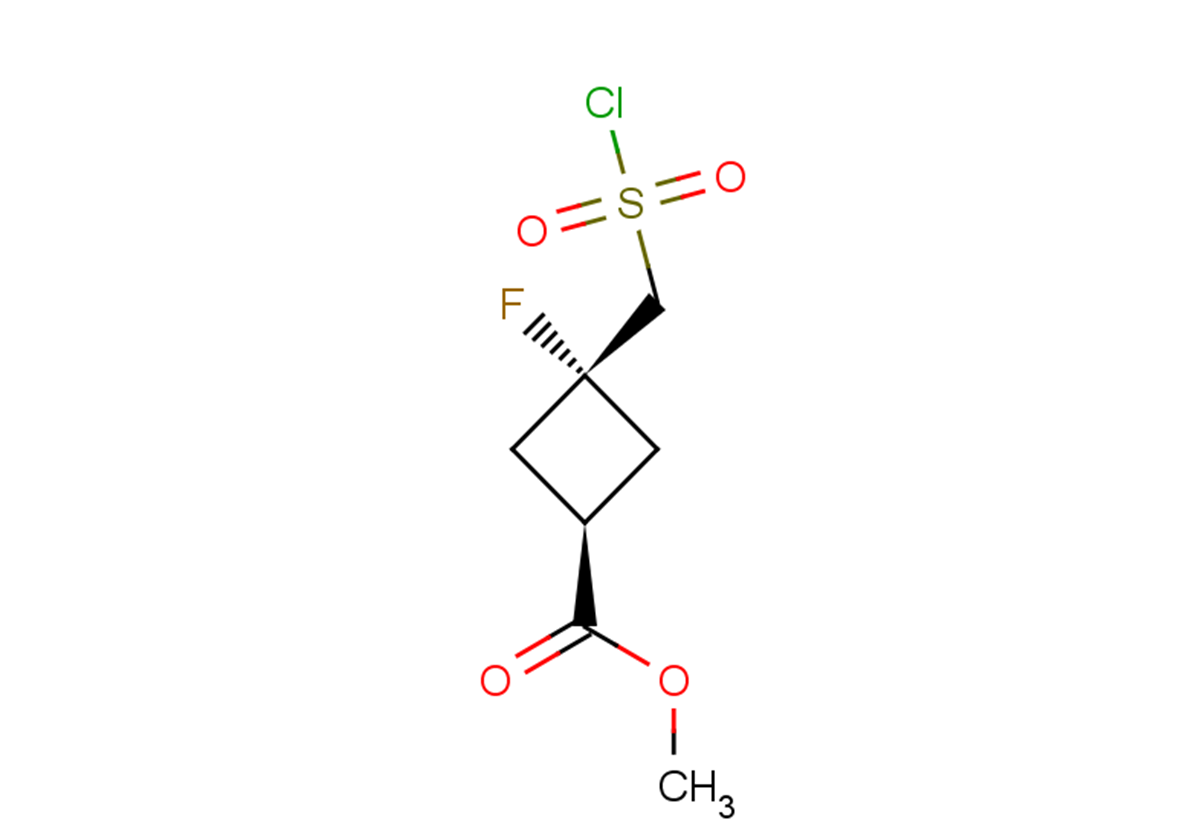 methyl 3-[(chlorosulfonyl)methyl]-3-fluorocyclobutane-1-carboxylate