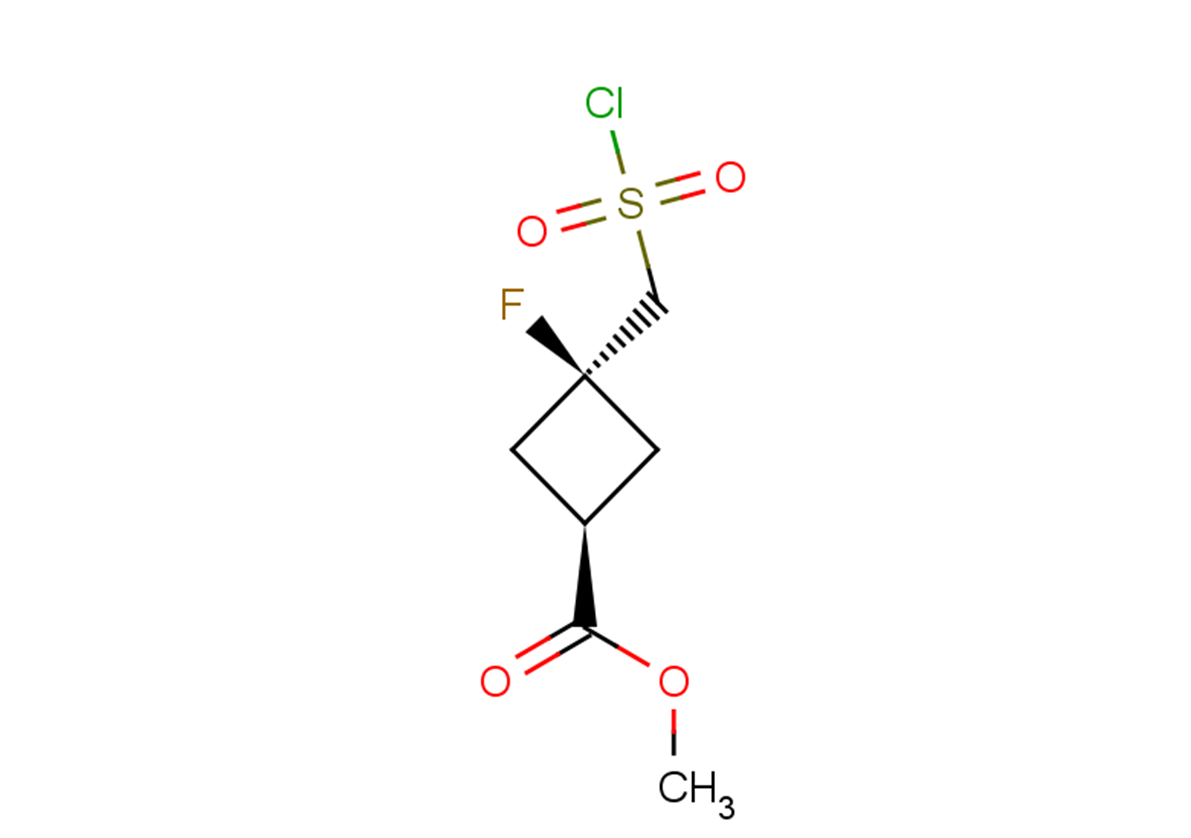 methyl 3-[(chlorosulfonyl)methyl]-3-fluorocyclobutane-1-carboxylate