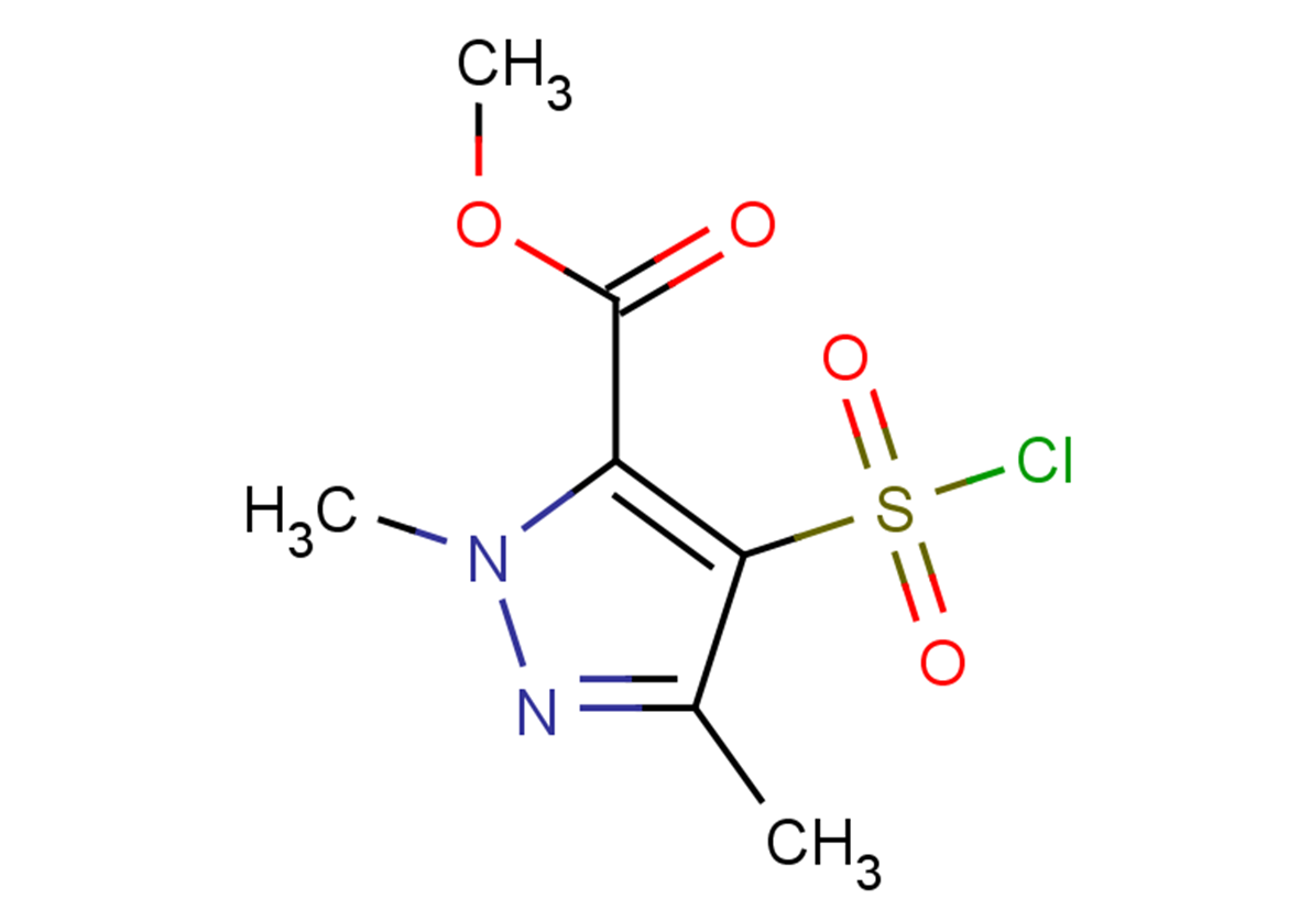 methyl 4-(chlorosulfonyl)-1,3-dimethyl-1H-pyrazole-5-carboxylate
