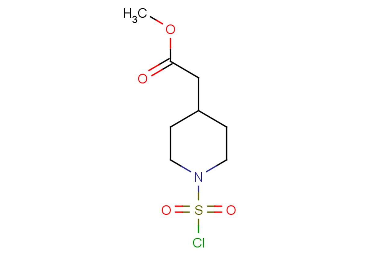 methyl 2-[1-(chlorosulfonyl)piperidin-4-yl]acetate