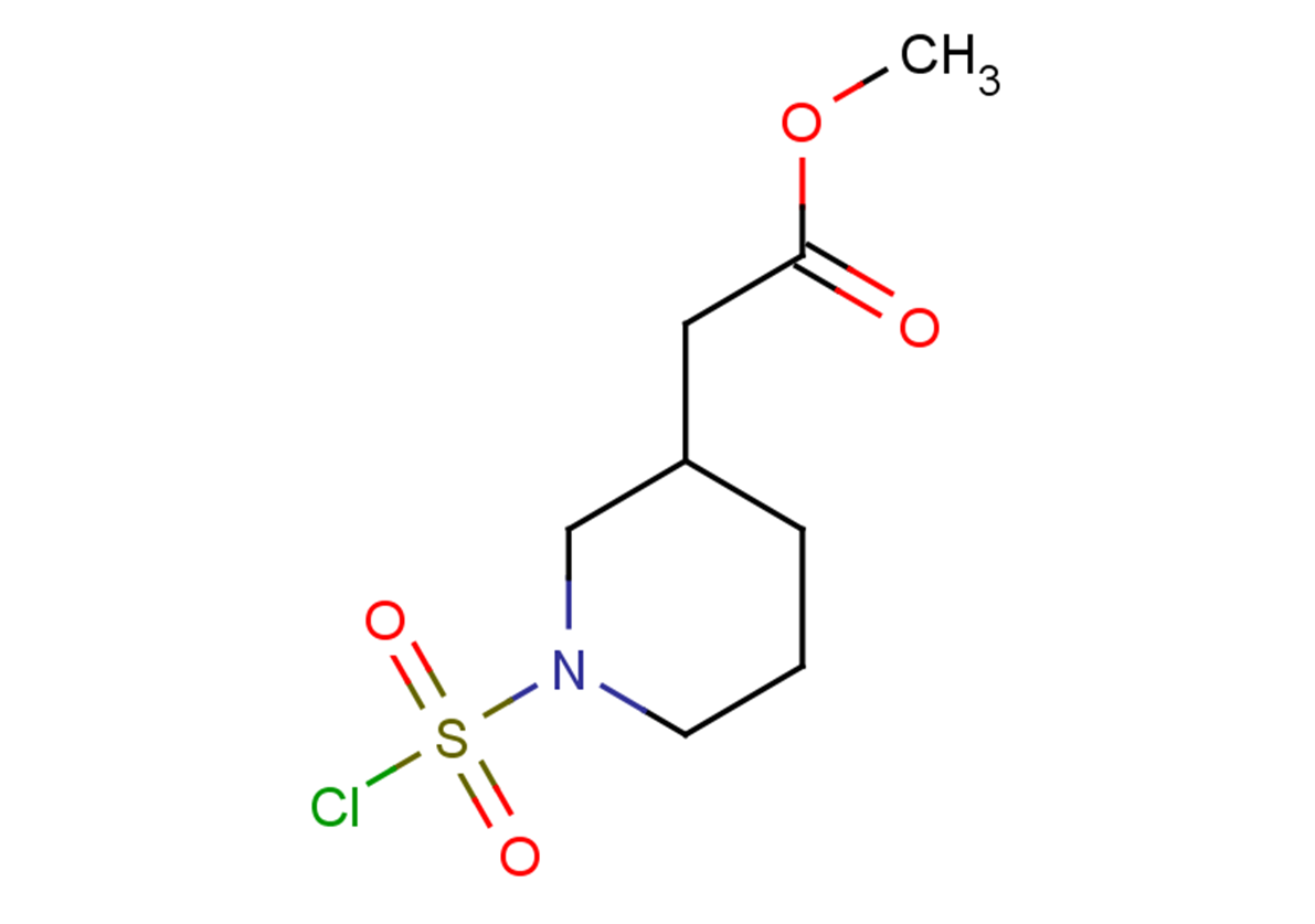 methyl 2-[1-(chlorosulfonyl)piperidin-3-yl]acetate