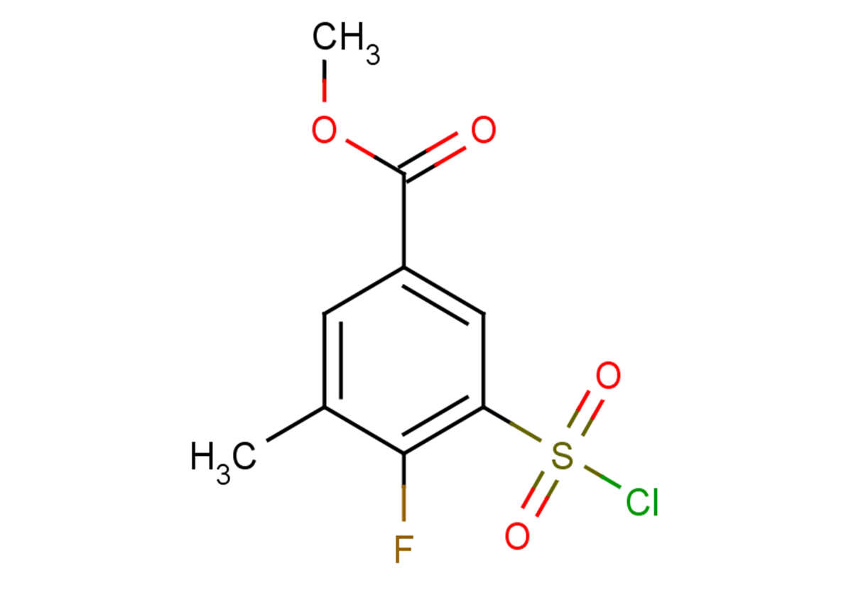 methyl 3-(chlorosulfonyl)-4-fluoro-5-methylbenzoate