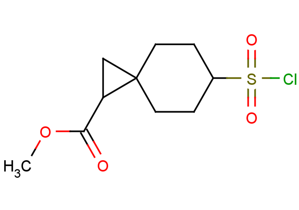 methyl 6-(chlorosulfonyl)spiro[2.5]octane-1-carboxylate