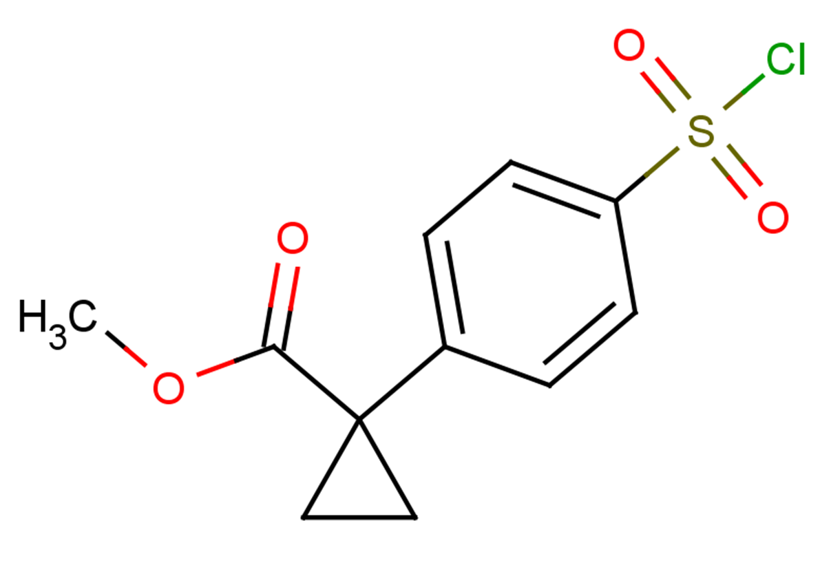 methyl 1-[4-(chlorosulfonyl)phenyl]cyclopropane-1-carboxylate