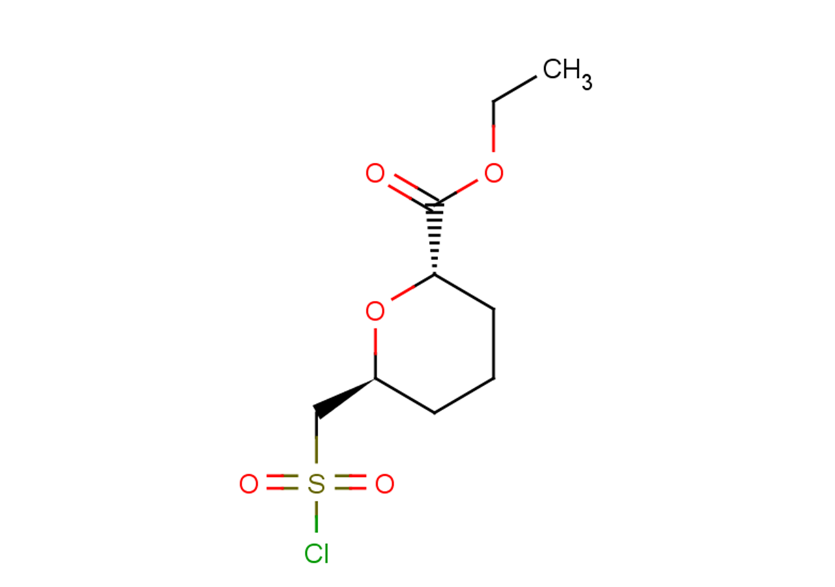 ethyl (2S,6S)-6-[(chlorosulfonyl)methyl]oxane-2-carboxylate