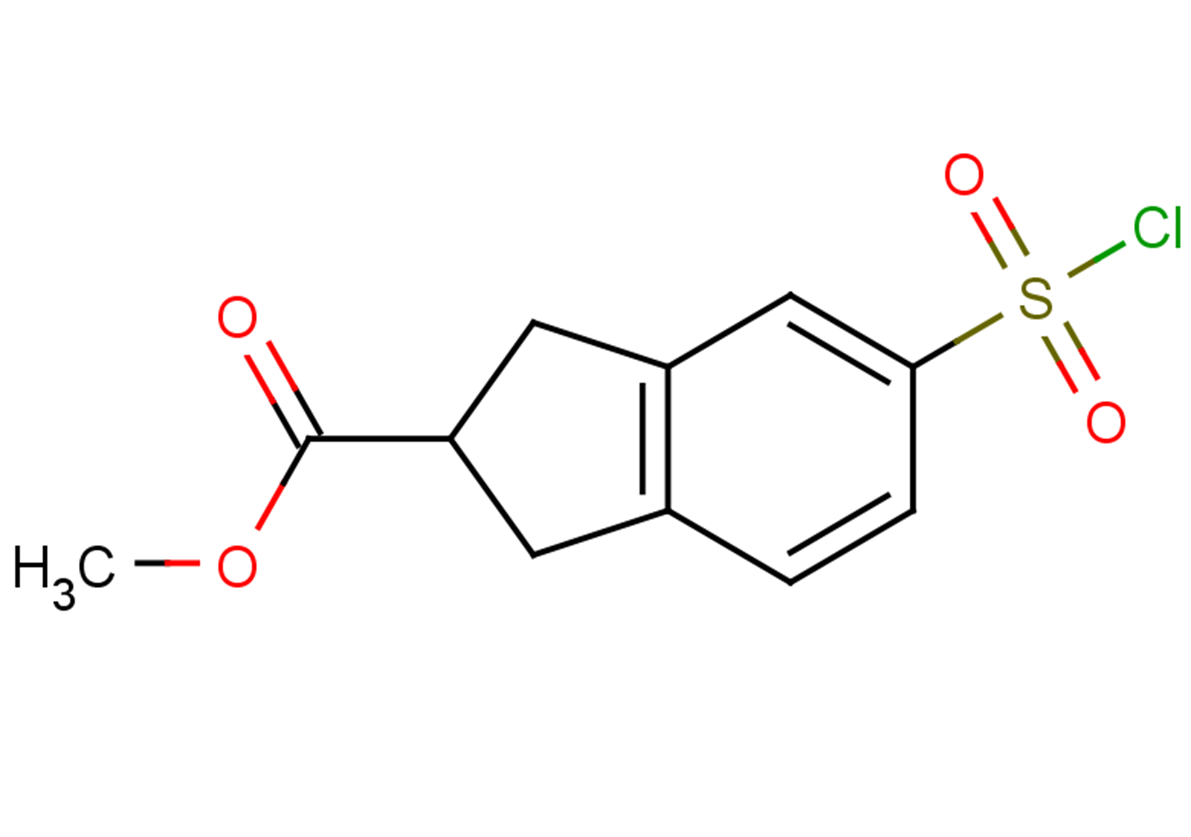 methyl 5-(chlorosulfonyl)-2,3-dihydro-1H-indene-2-carboxylate