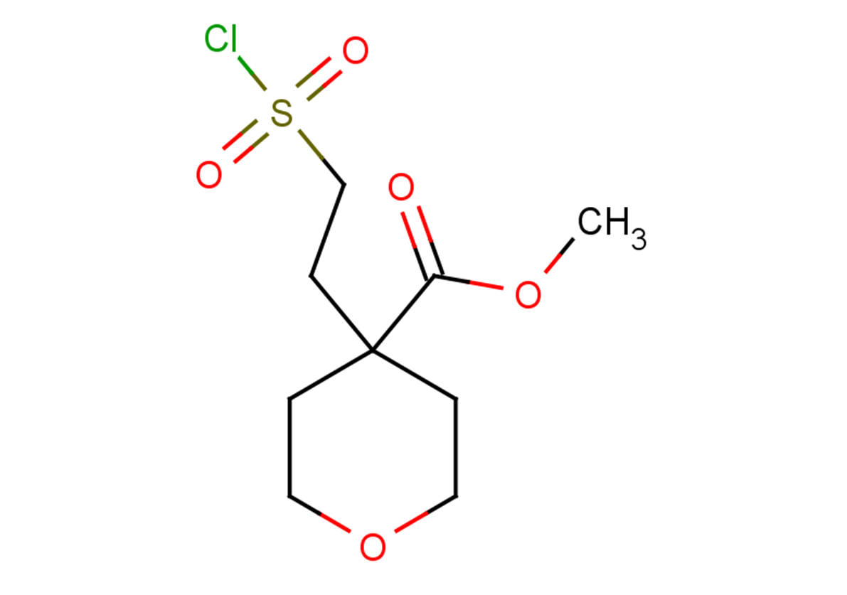 methyl 4-[2-(chlorosulfonyl)ethyl]oxane-4-carboxylate