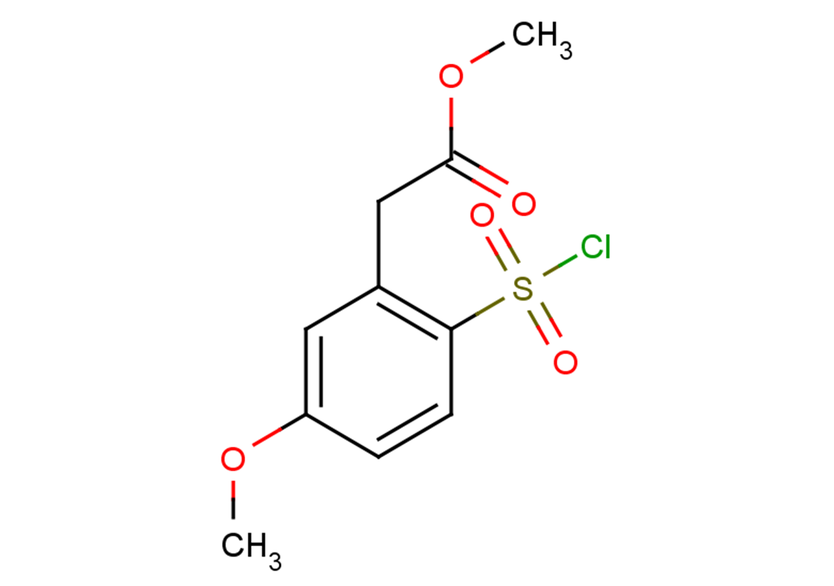 methyl 2-[2-(chlorosulfonyl)-5-methoxyphenyl]acetate