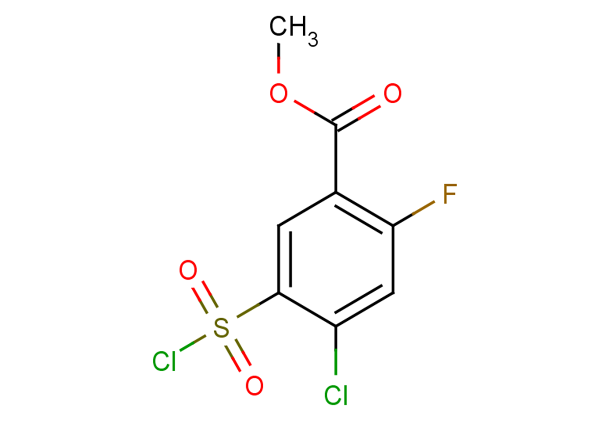 methyl 4-chloro-5-(chlorosulfonyl)-2-fluorobenzoate