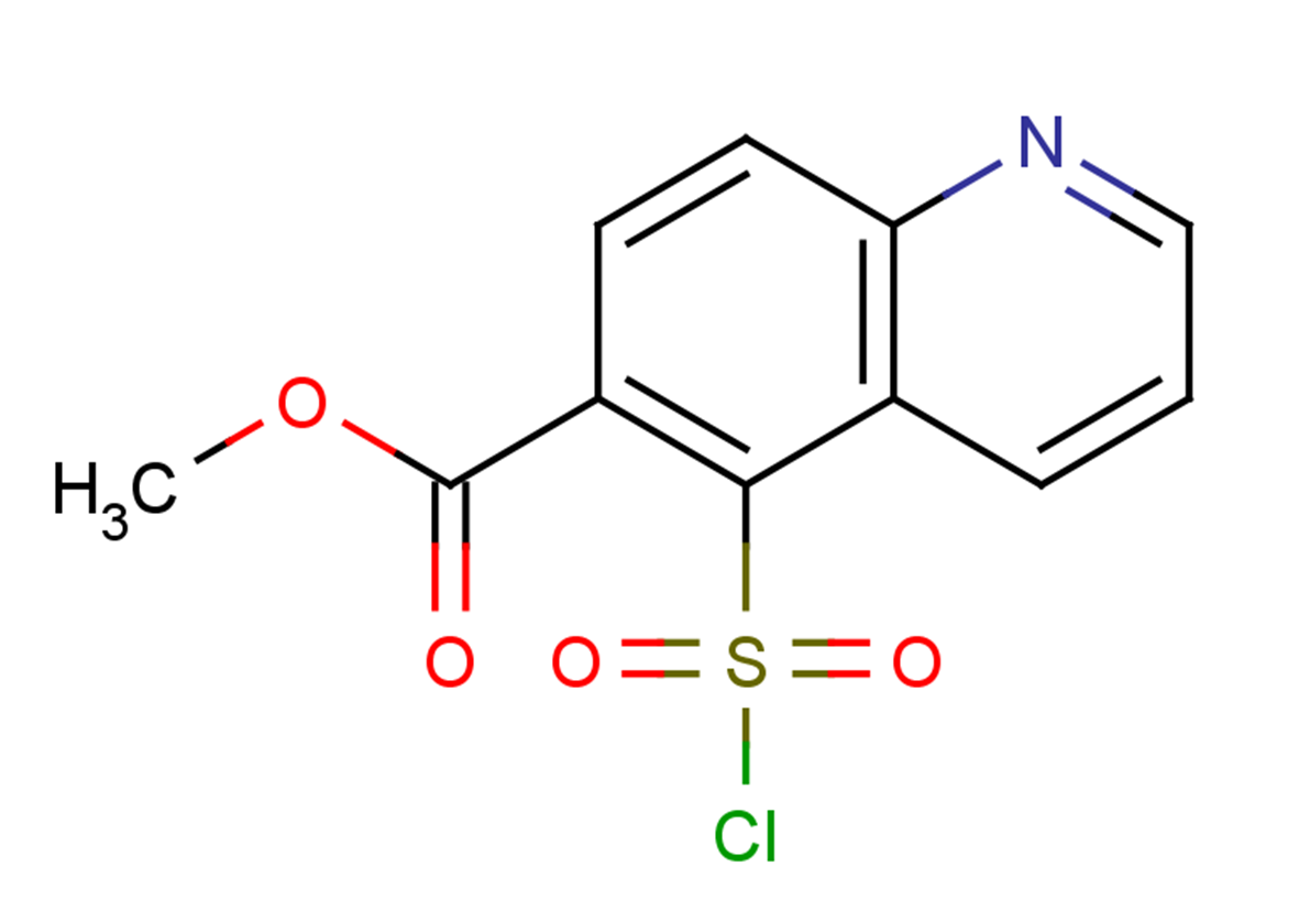 methyl 5-(chlorosulfonyl)quinoline-6-carboxylate