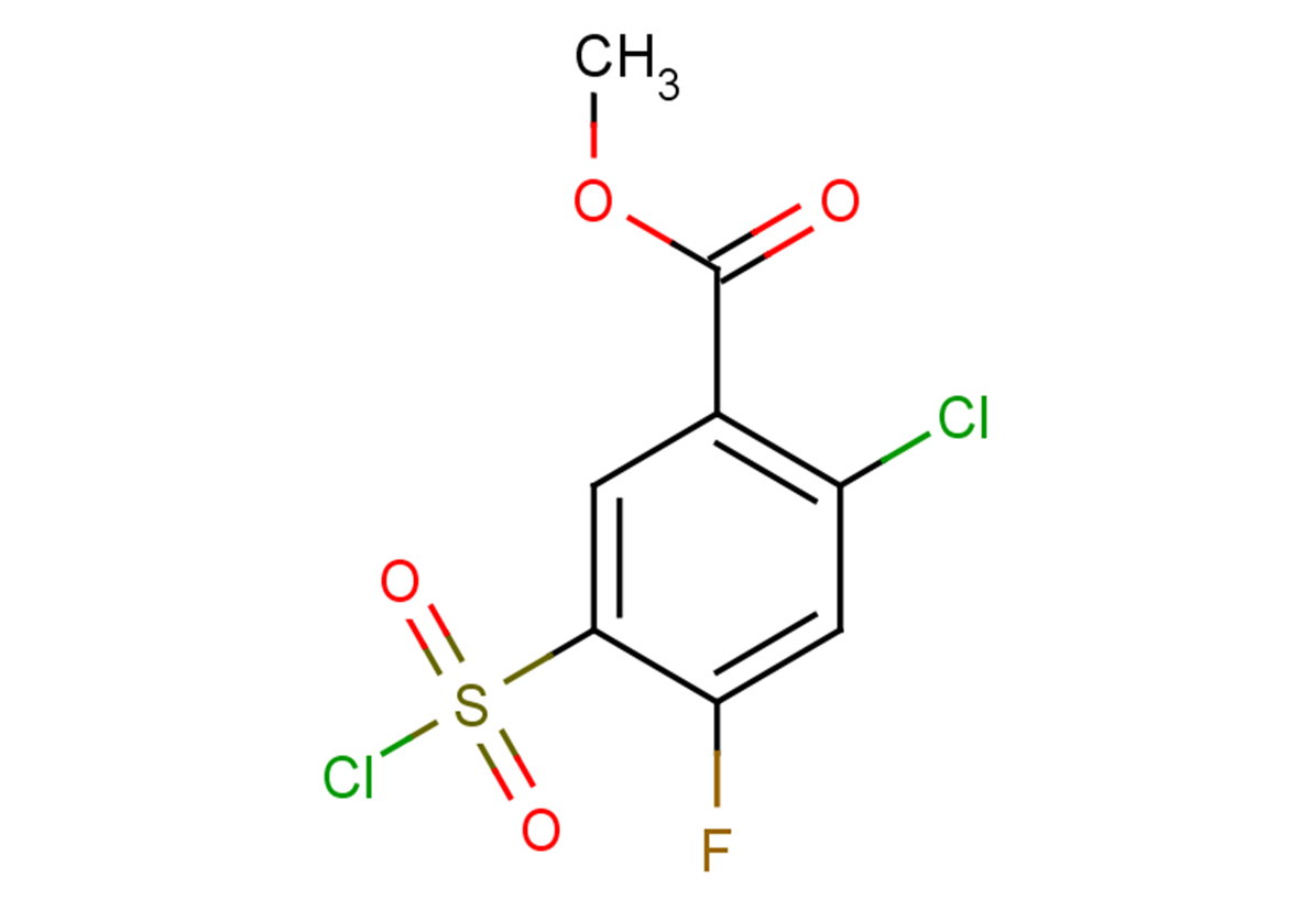 methyl 2-chloro-5-(chlorosulfonyl)-4-fluorobenzoate