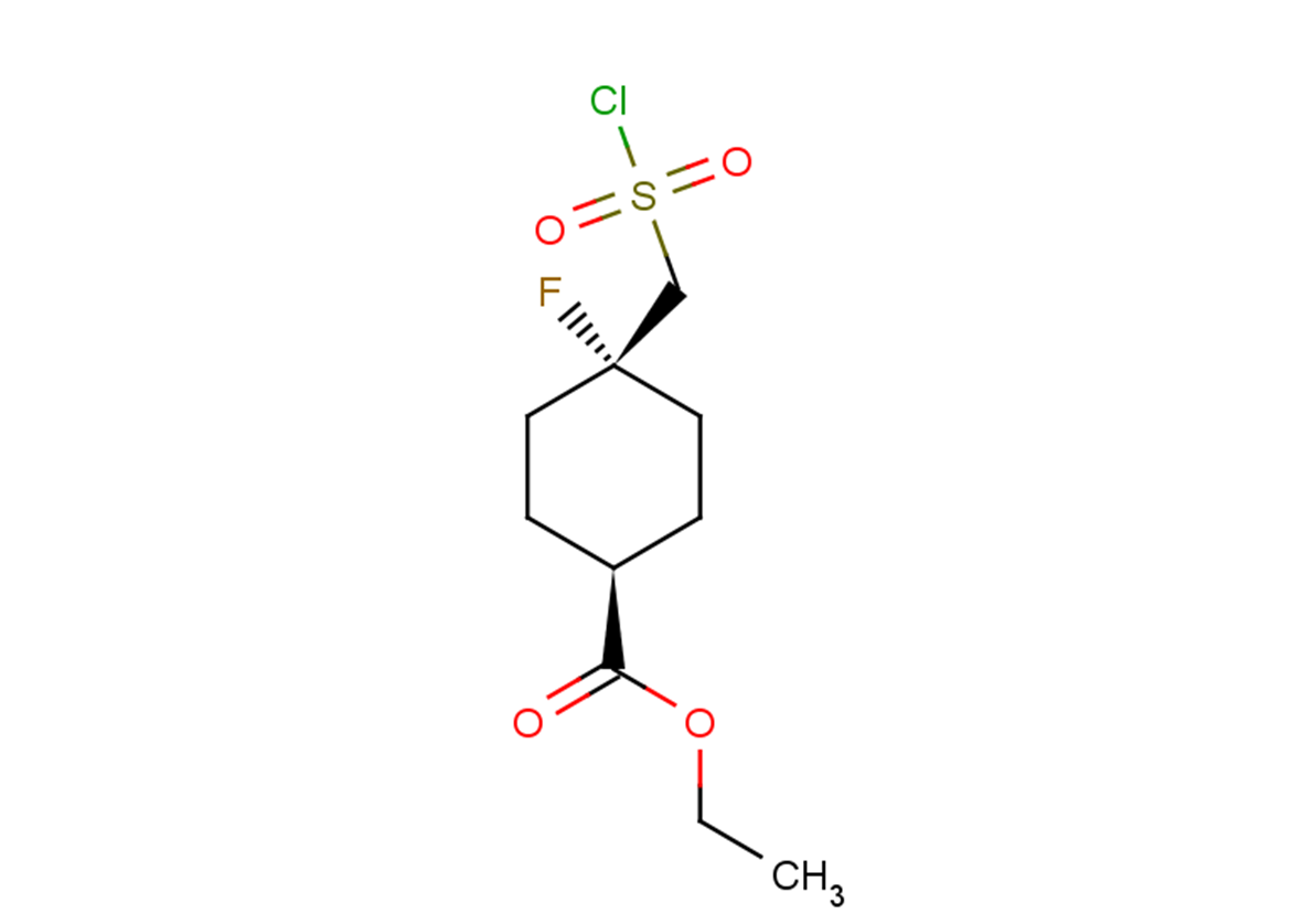 ethyl 4-[(chlorosulfonyl)methyl]-4-fluorocyclohexane-1-carboxylate