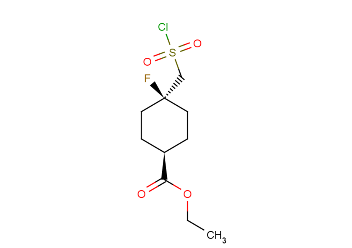 ethyl 4-[(chlorosulfonyl)methyl]-4-fluorocyclohexane-1-carboxylate