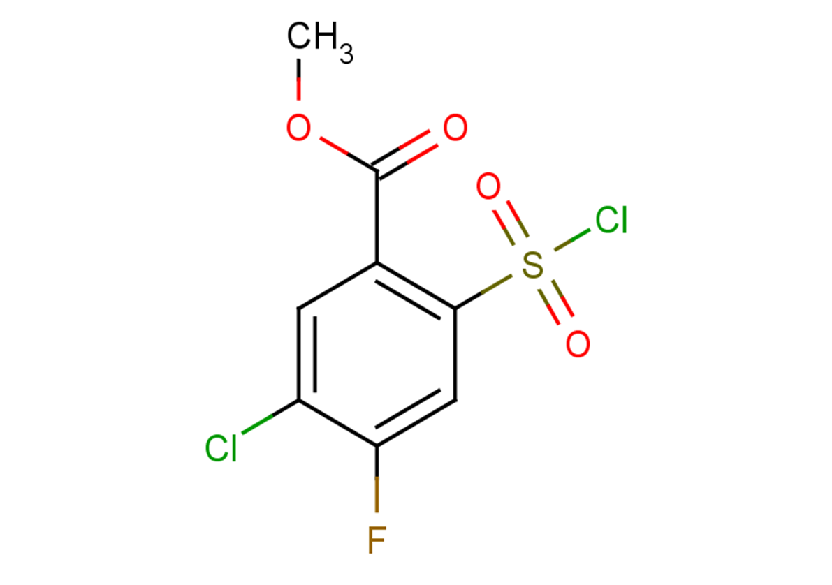methyl 5-chloro-2-(chlorosulfonyl)-4-fluorobenzoate