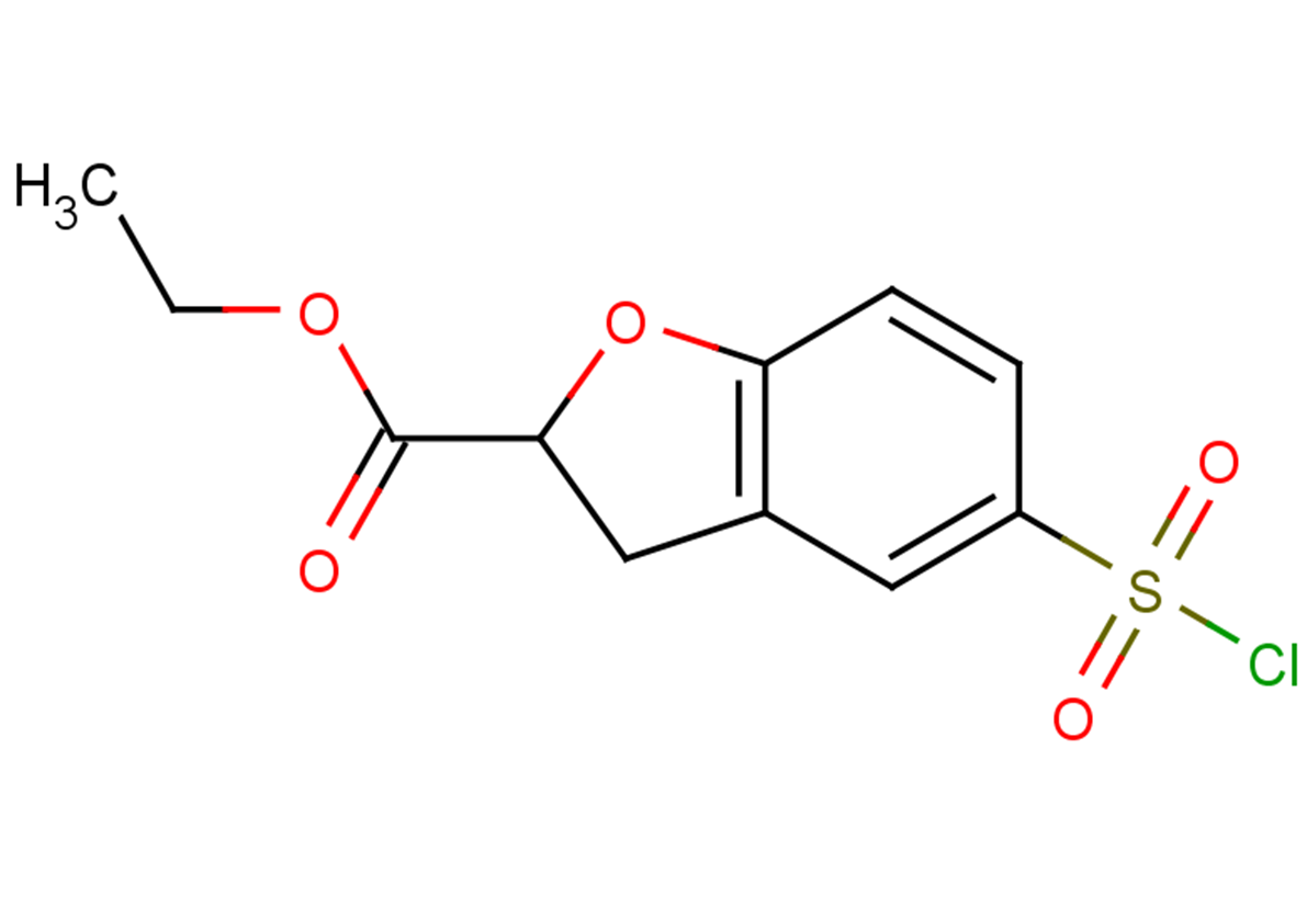 ethyl 5-(chlorosulfonyl)-2,3-dihydro-1-benzofuran-2-carboxylate