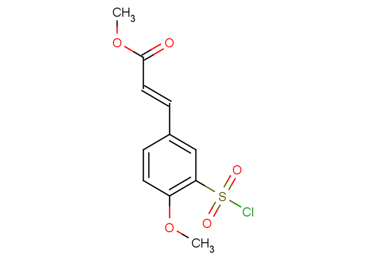 methyl (2E)-3-[3-(chlorosulfonyl)-4-methoxyphenyl]prop-2-enoate