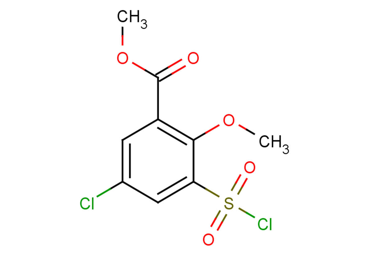 methyl 5-chloro-3-(chlorosulfonyl)-2-methoxybenzoate