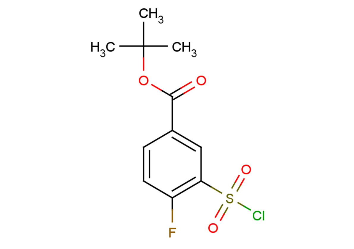 tert-butyl 3-(chlorosulfonyl)-4-fluorobenzoate