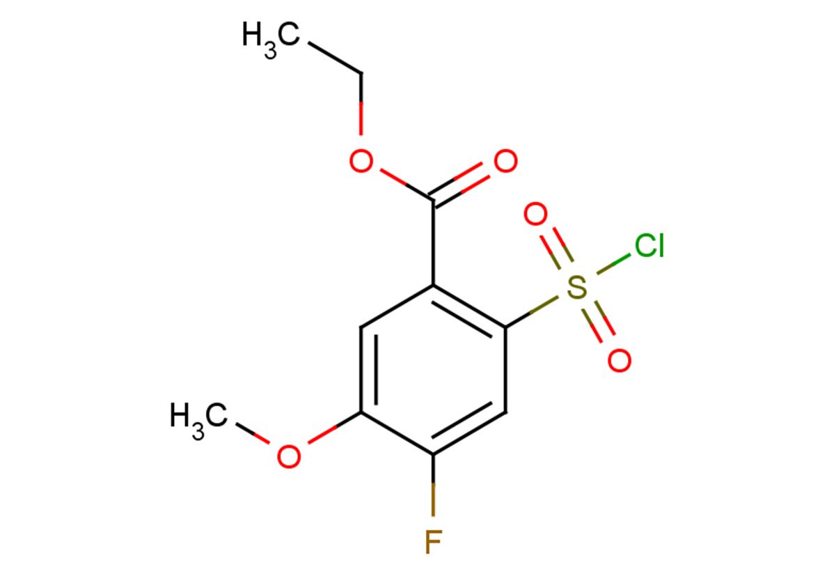 ethyl 2-(chlorosulfonyl)-4-fluoro-5-methoxybenzoate