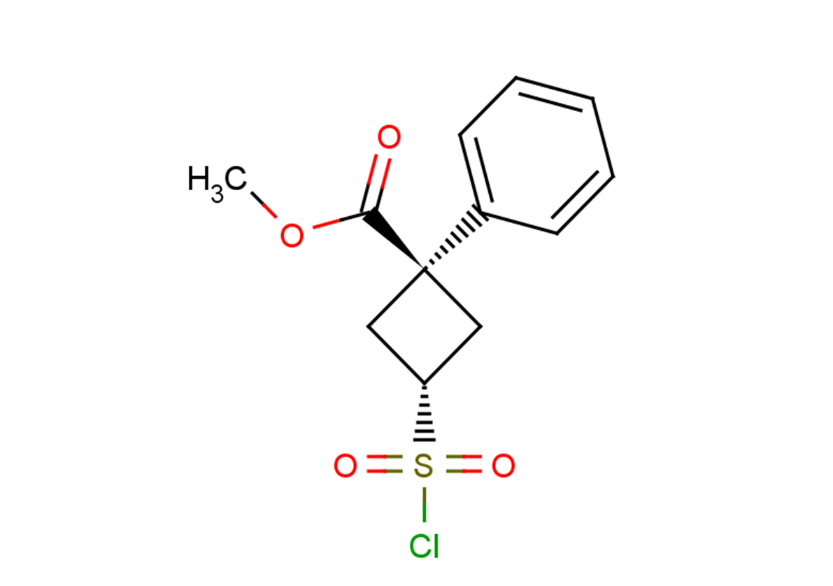 methyl 3-(chlorosulfonyl)-1-phenylcyclobutane-1-carboxylate