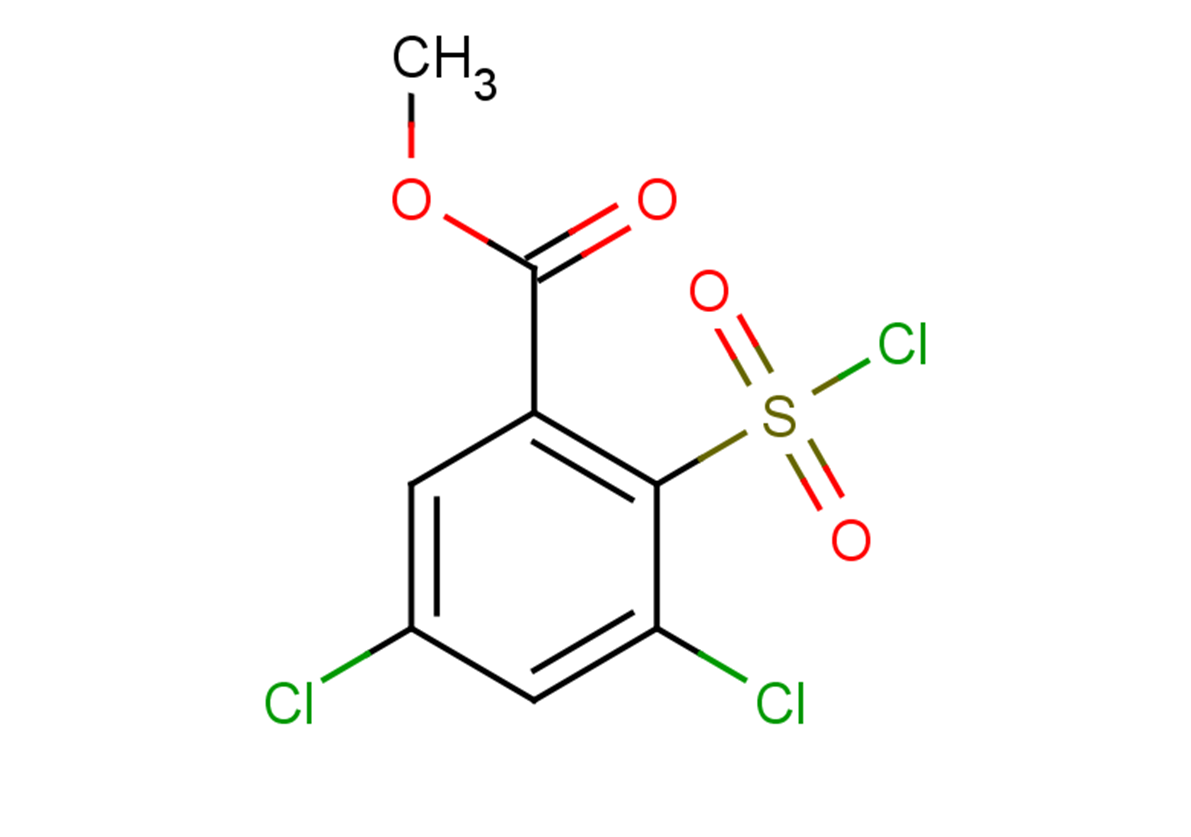 methyl 3,5-dichloro-2-(chlorosulfonyl)benzoate
