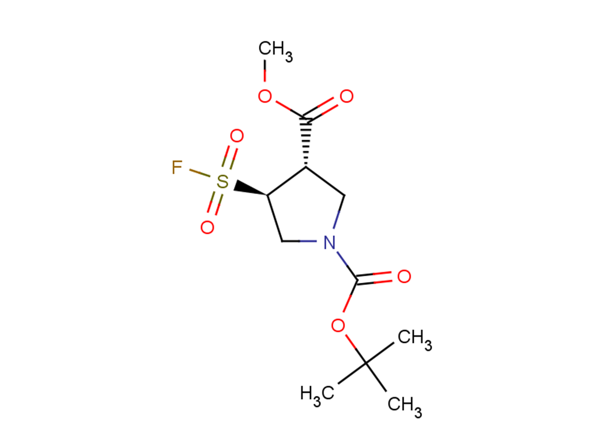 1-tert-butyl 3-methyl (3S,4S)-4-(fluorosulfonyl)pyrrolidine-1,3-dicarboxylate