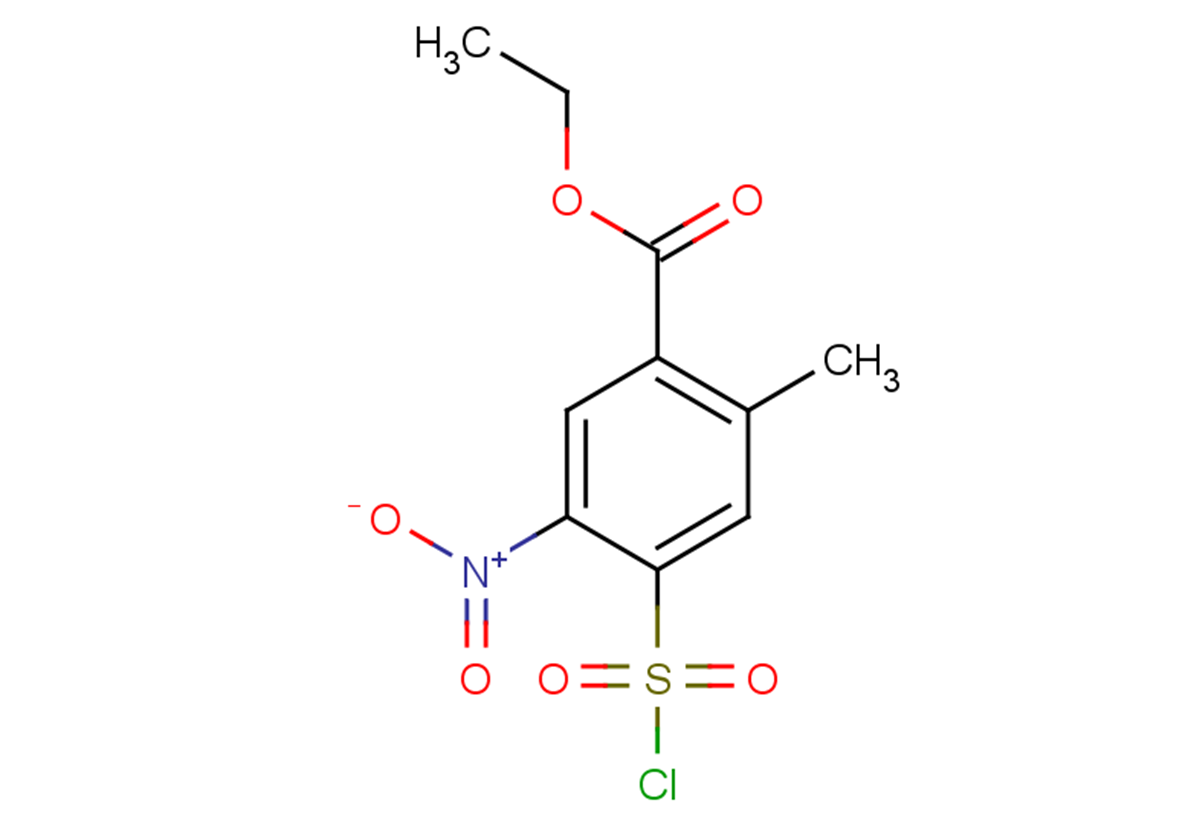ethyl 4-(chlorosulfonyl)-2-methyl-5-nitrobenzoate