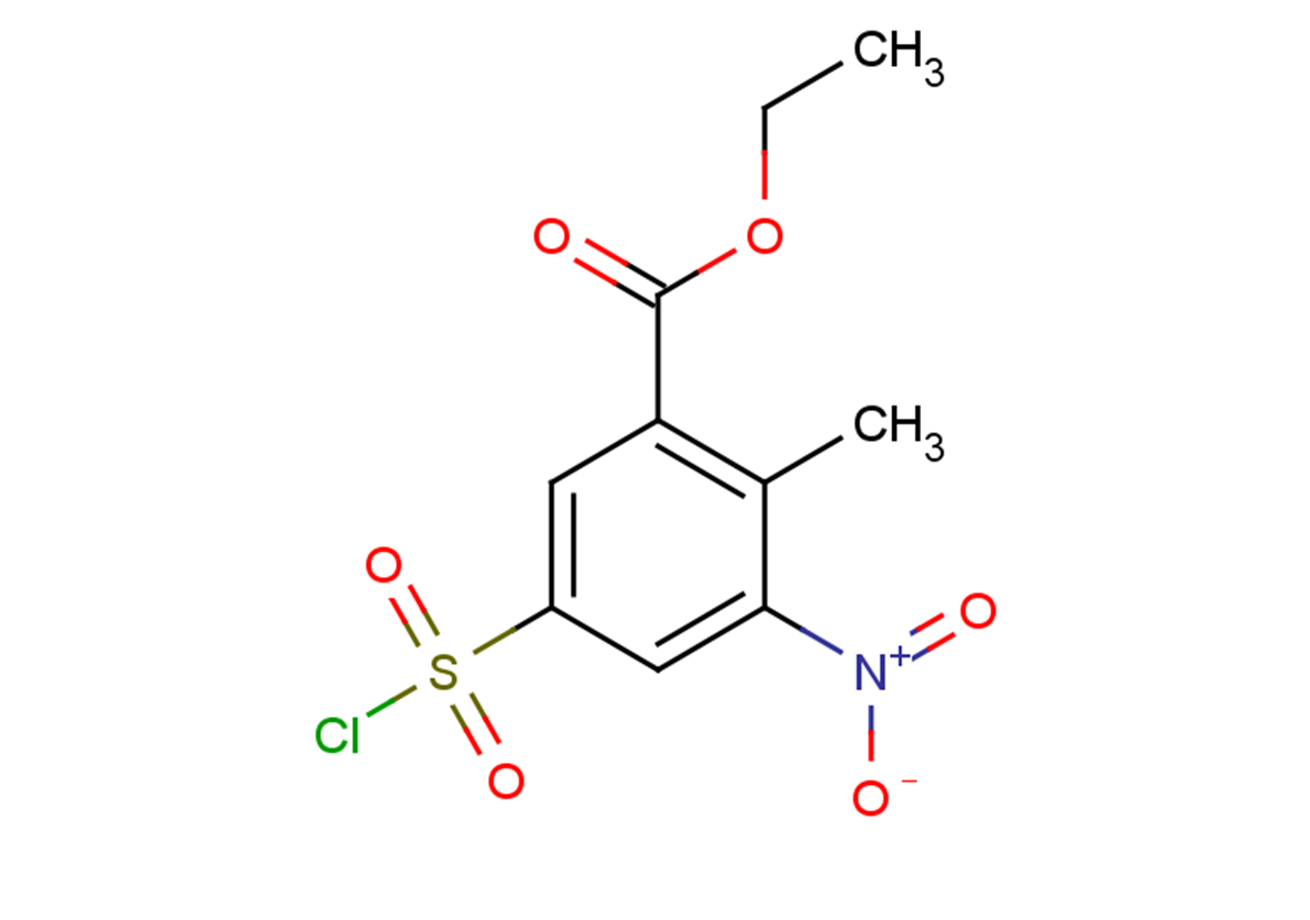 ethyl 5-(chlorosulfonyl)-2-methyl-3-nitrobenzoate