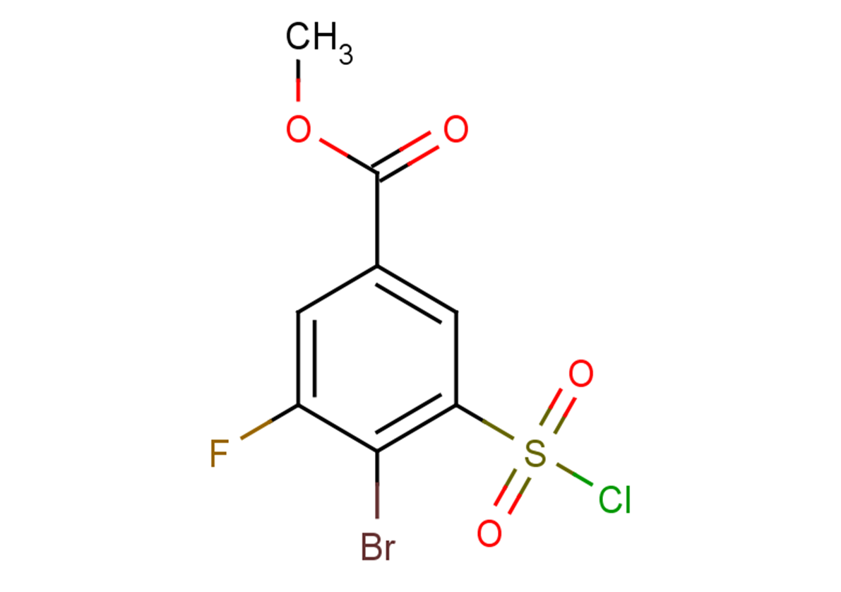 methyl 4-bromo-3-(chlorosulfonyl)-5-fluorobenzoate