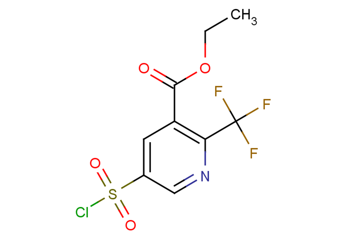 ethyl 5-(chlorosulfonyl)-2-(trifluoromethyl)pyridine-3-carboxylate
