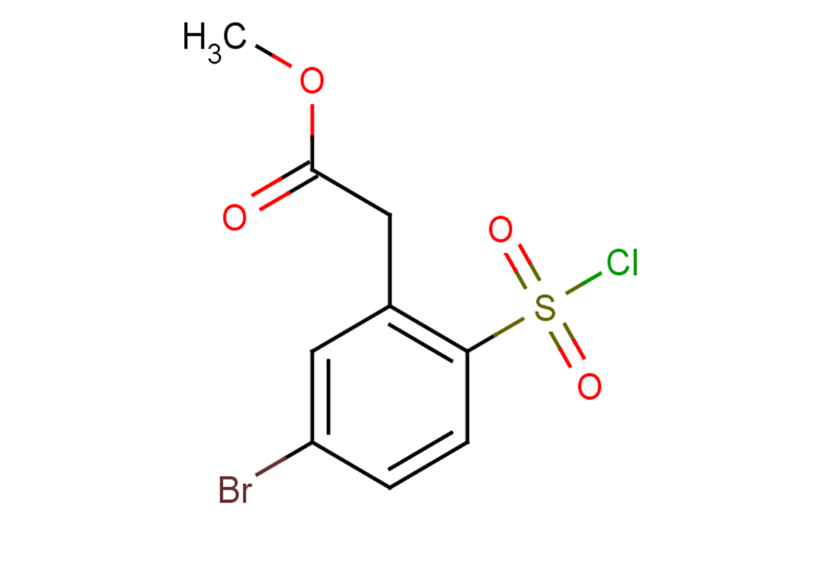 methyl 2-[5-bromo-2-(chlorosulfonyl)phenyl]acetate