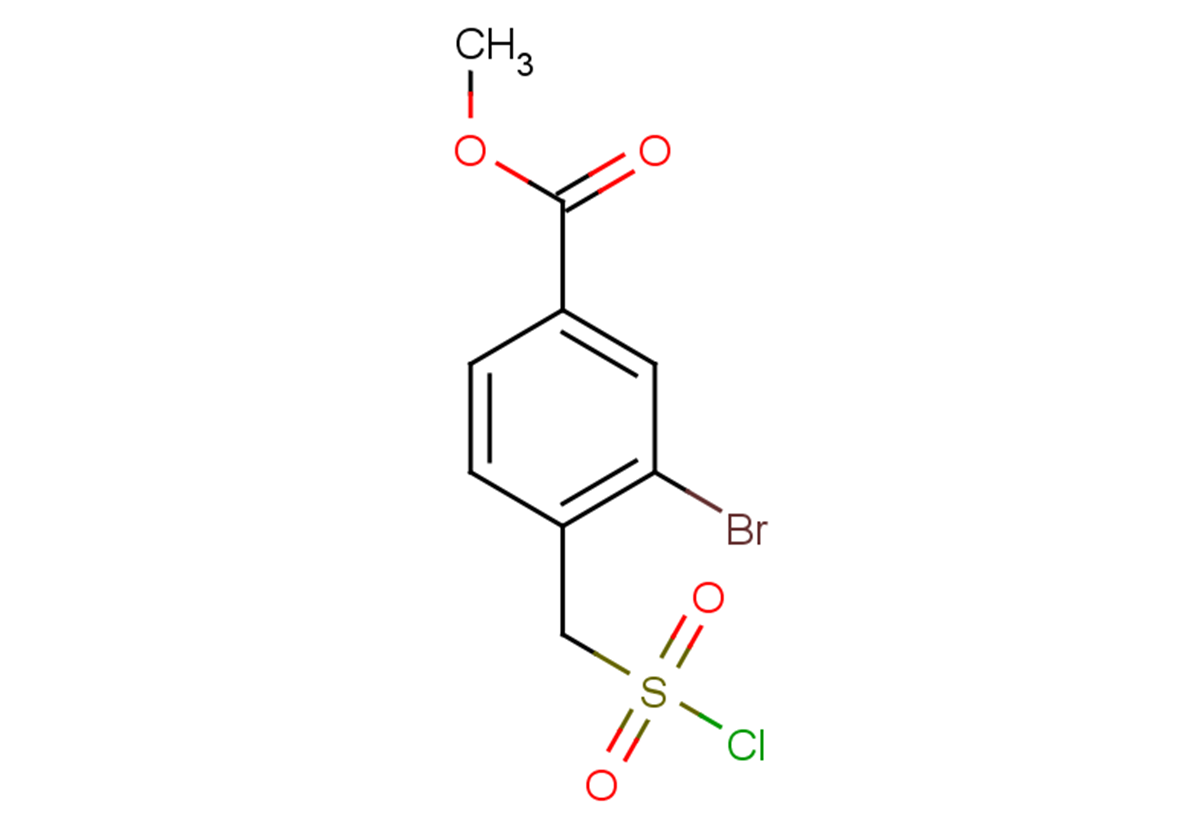 methyl 3-bromo-4-[(chlorosulfonyl)methyl]benzoate