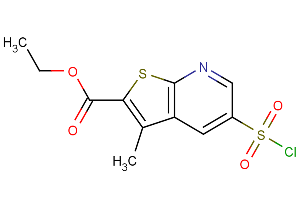 ethyl 5-(chlorosulfonyl)-3-methylthieno[2,3-b]pyridine-2-carboxylate