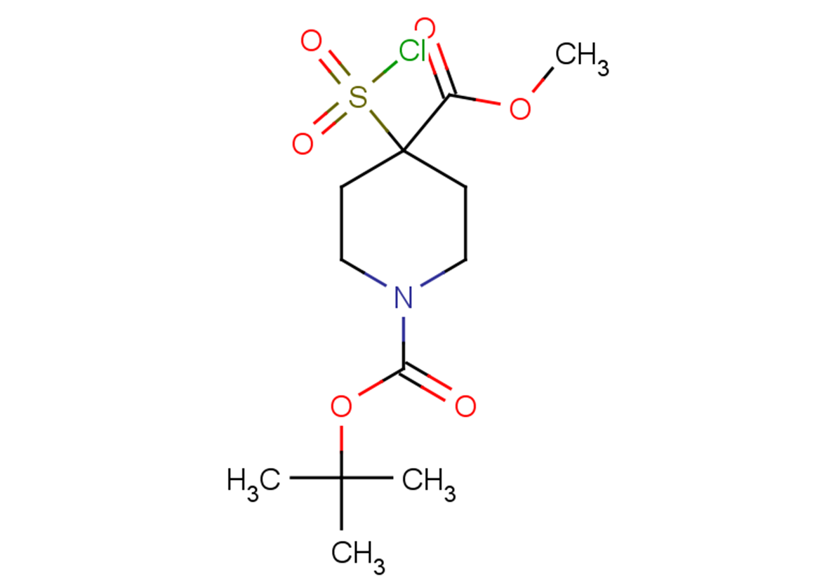 1-tert-butyl 4-methyl 4-(chlorosulfonyl)piperidine-1,4-dicarboxylate