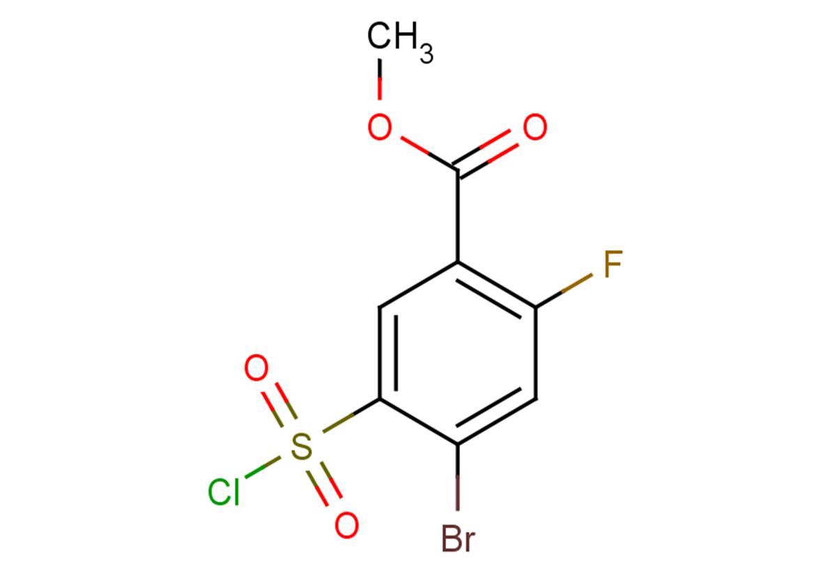 methyl 4-bromo-5-(chlorosulfonyl)-2-fluorobenzoate