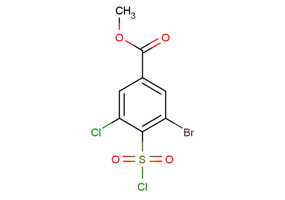 methyl 3-bromo-5-chloro-4-(chlorosulfonyl)benzoate