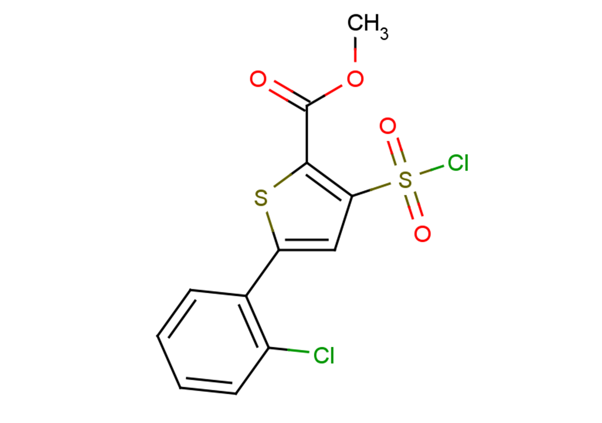 methyl 5-(2-chlorophenyl)-3-(chlorosulfonyl)thiophene-2-carboxylate