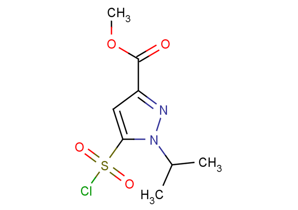 methyl 5-(chlorosulfonyl)-1-(propan-2-yl)-1H-pyrazole-3-carboxylate