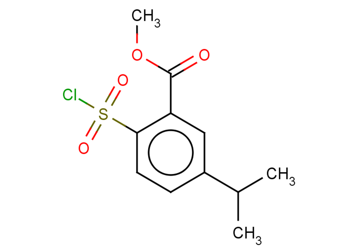 methyl 2-(chlorosulfonyl)-5-(propan-2-yl)benzoate
