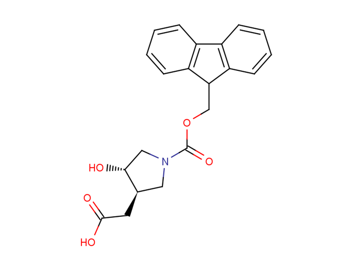 2-[(3R,4S)-1-[(9H-fluoren-9-ylmethoxy)carbonyl]-4-hydroxypyrrolidin-3-yl]acetic acid